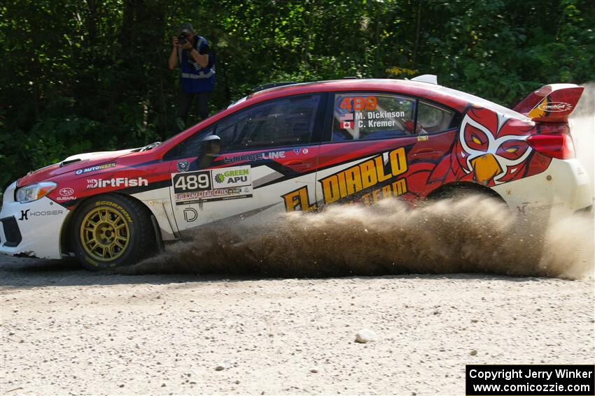 Matt Dickinson / Chris Kremer Subaru WRX STi on SS1, Thorpe Tower I.