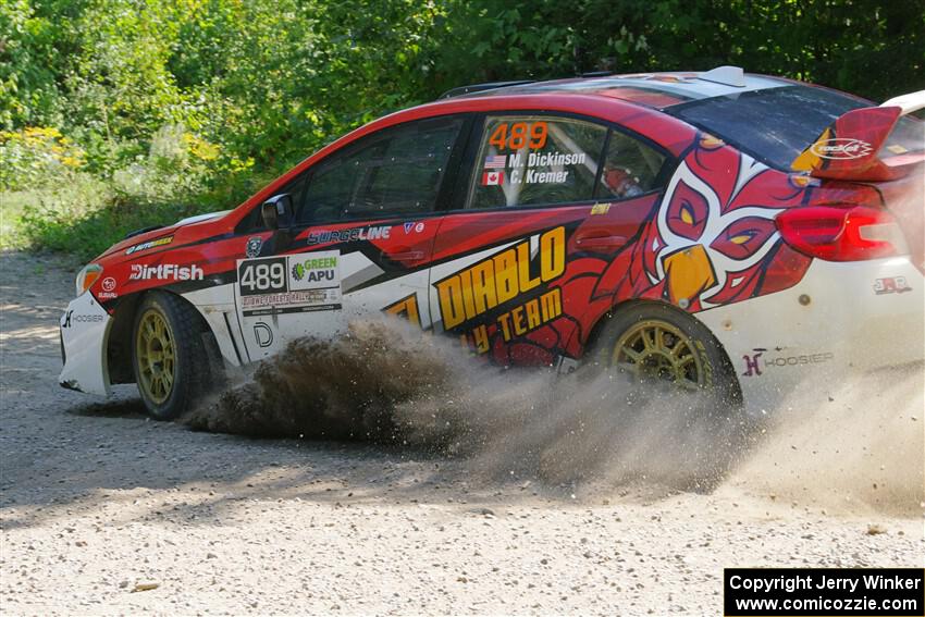 Matt Dickinson / Chris Kremer Subaru WRX STi on SS1, Thorpe Tower I.