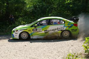 Rob Sanders / Ashley Speare Subaru WRX STi on SS1, Thorpe Tower I.