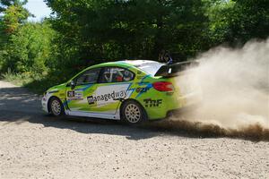 Rob Sanders / Ashley Speare Subaru WRX STi on SS1, Thorpe Tower I.