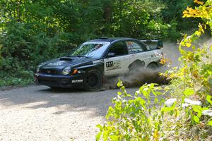 John Farrow / Michael Farrow Subaru WRX on SS1, Thorpe Tower I.