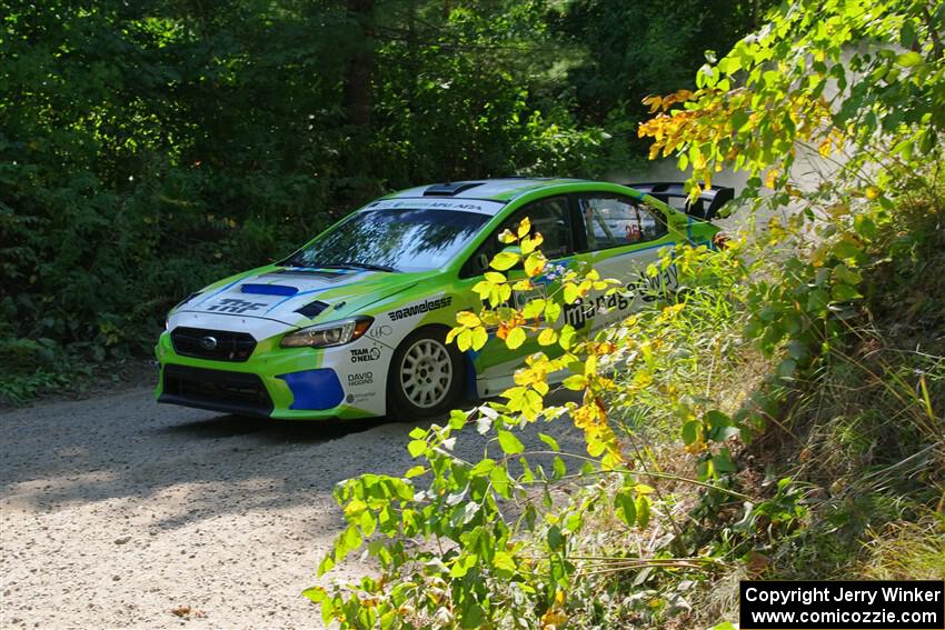 Rob Sanders / Ashley Speare Subaru WRX STi on SS1, Thorpe Tower I.