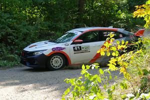 Chris Sladek / John Sharps Honda Civic Hatchback Sport on SS1, Thorpe Tower I.