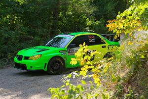 Mike Engle / Ryan Scott Subaru WRX STi on SS1, Thorpe Tower I.