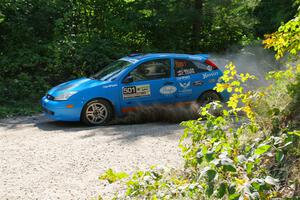 Chris Miller / Crystina Coats Ford Focus ZX3 on SS1, Thorpe Tower I.