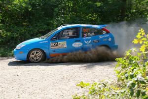 Chris Miller / Crystina Coats Ford Focus ZX3 on SS1, Thorpe Tower I.