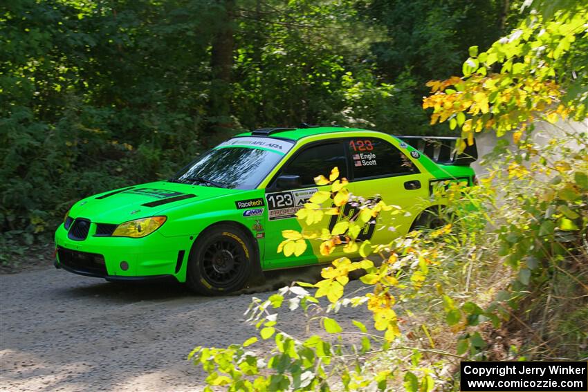 Mike Engle / Ryan Scott Subaru WRX STi on SS1, Thorpe Tower I.