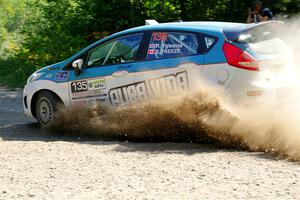 Roberto Yglesias / Sarah Freeze Ford Fiesta on SS2, Refuge I.