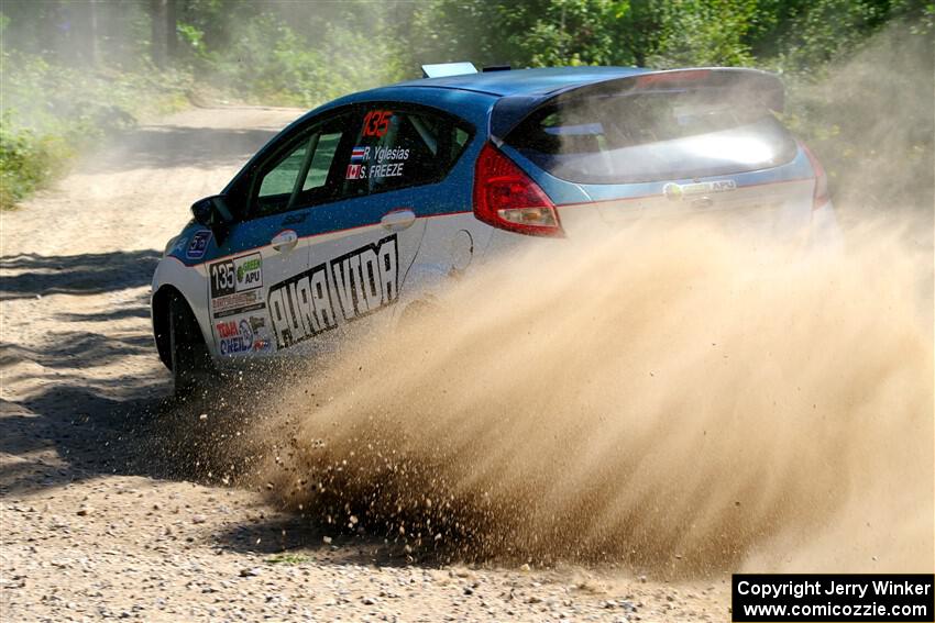 Roberto Yglesias / Sarah Freeze Ford Fiesta on SS2, Refuge I.