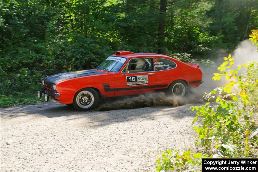 Mike Hurst / Michel Hoche-Mong Ford Capri on SS1, Thorpe Tower I.