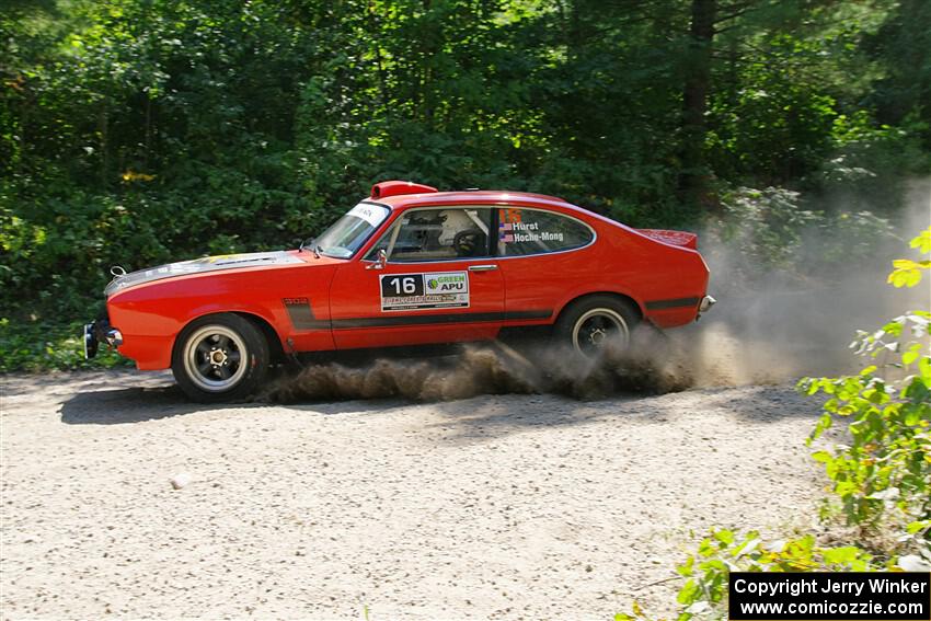 Mike Hurst / Michel Hoche-Mong Ford Capri on SS1, Thorpe Tower I.