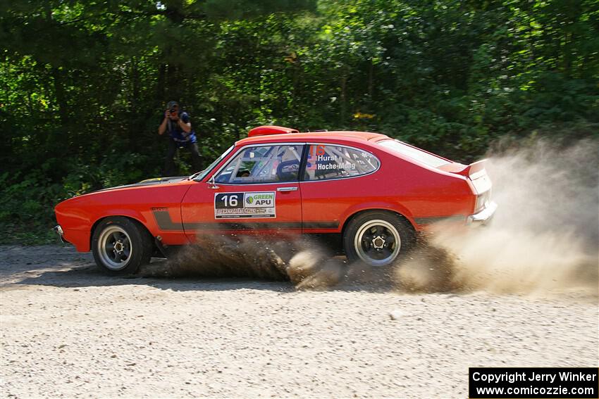 Mike Hurst / Michel Hoche-Mong Ford Capri on SS1, Thorpe Tower I.