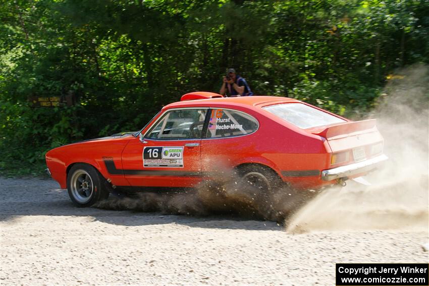 Mike Hurst / Michel Hoche-Mong Ford Capri on SS1, Thorpe Tower I.