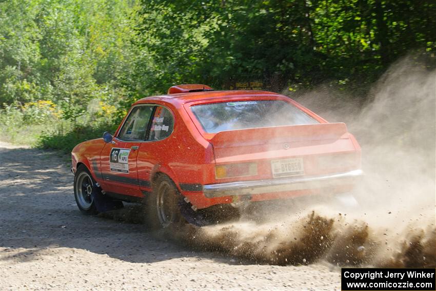 Mike Hurst / Michel Hoche-Mong Ford Capri on SS1, Thorpe Tower I.