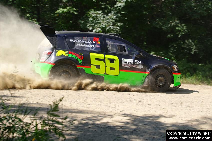 Pat Moro / Claudia Barbera-Pullen Chevy Sonic LS on SS2, Refuge I.