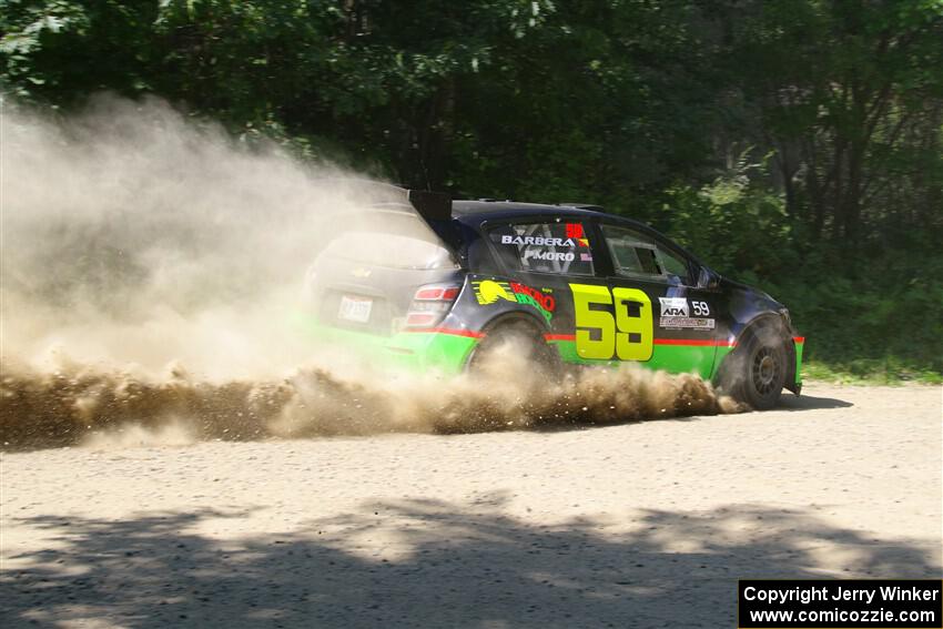 Pat Moro / Claudia Barbera-Pullen Chevy Sonic LS on SS2, Refuge I.