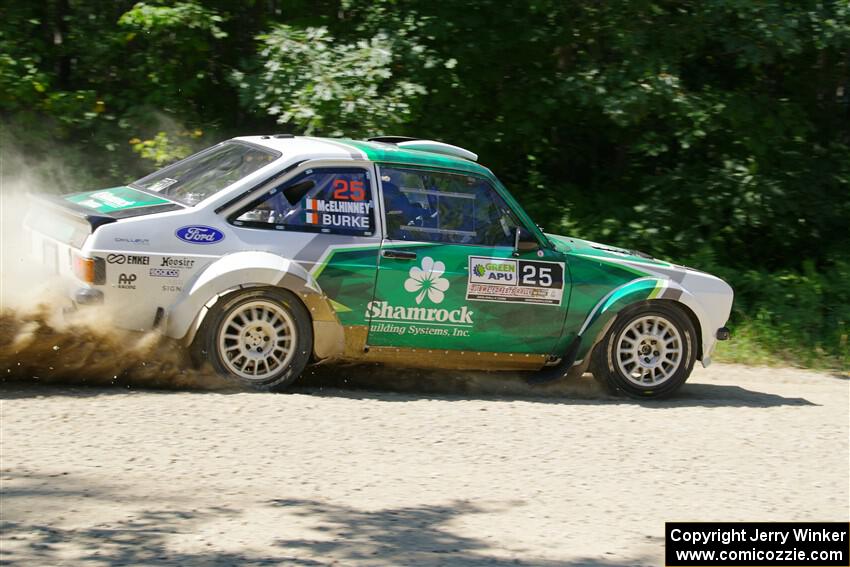 Seamus Burke / Gary McElhinney Ford Escort Mk II on SS2, Refuge I.