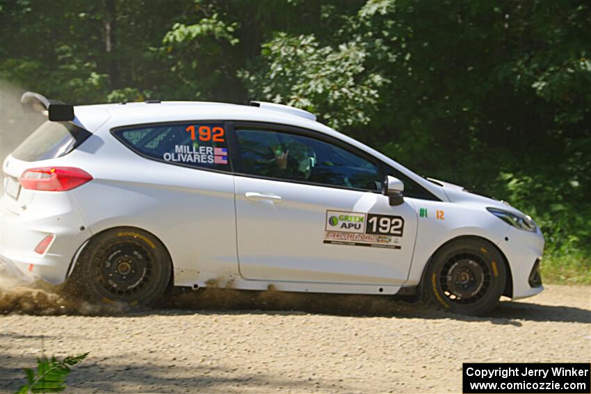 Javier Olivares / K.J. Miller Ford Fiesta Rally3 on SS2, Refuge I.