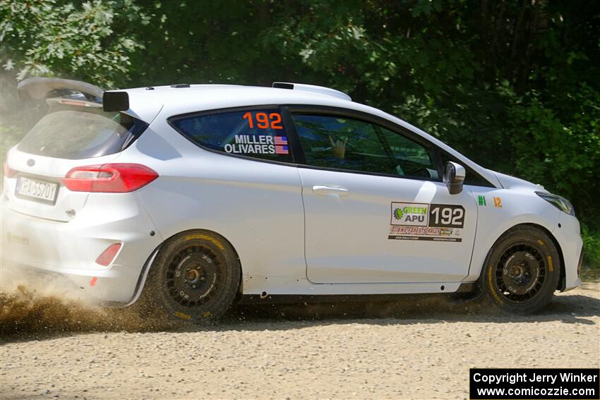 Javier Olivares / K.J. Miller Ford Fiesta Rally3 on SS2, Refuge I.