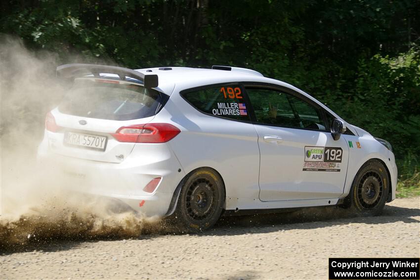 Javier Olivares / K.J. Miller Ford Fiesta Rally3 on SS2, Refuge I.