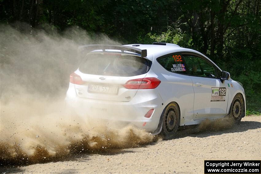 Javier Olivares / K.J. Miller Ford Fiesta Rally3 on SS2, Refuge I.