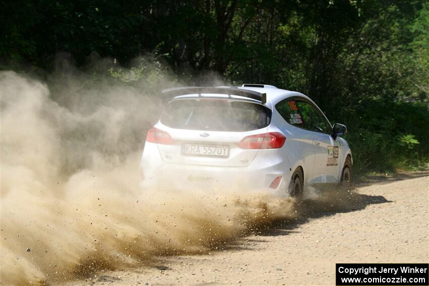 Javier Olivares / K.J. Miller Ford Fiesta Rally3 on SS2, Refuge I.