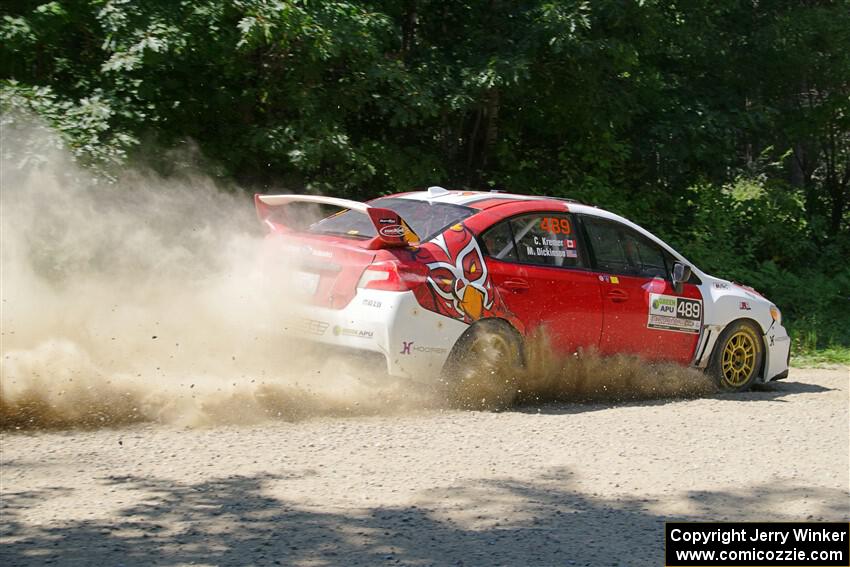 Matt Dickinson / Chris Kremer Subaru WRX STi on SS2, Refuge I.