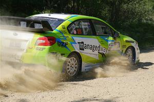 Rob Sanders / Ashley Speare Subaru WRX STi on SS2, Refuge I.