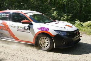 Chris Sladek / John Sharps Honda Civic Hatchback Sport on SS2, Refuge I.