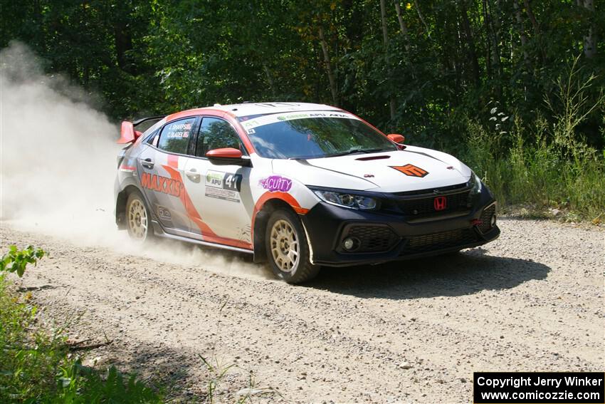 Chris Sladek / John Sharps Honda Civic Hatchback Sport on SS2, Refuge I.