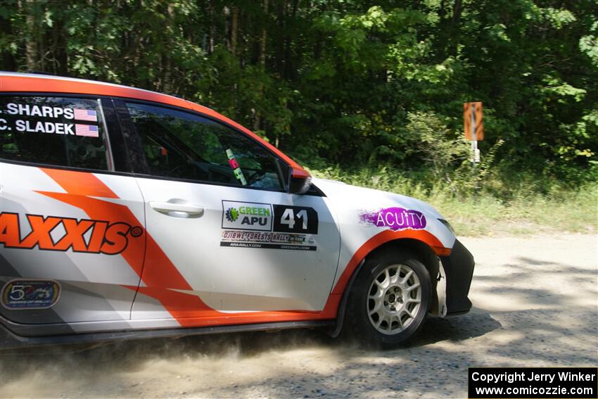 Chris Sladek / John Sharps Honda Civic Hatchback Sport on SS2, Refuge I.