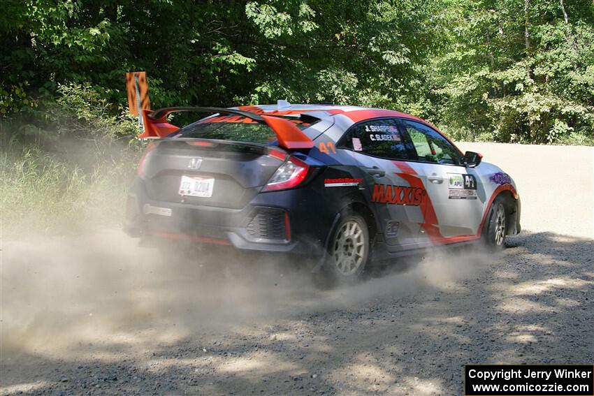 Chris Sladek / John Sharps Honda Civic Hatchback Sport on SS2, Refuge I.