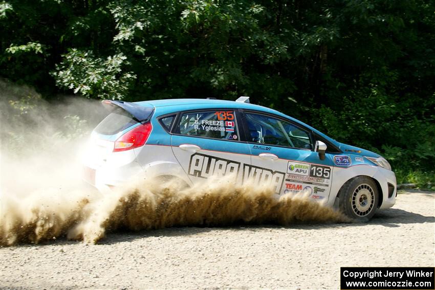 Roberto Yglesias / Sarah Freeze Ford Fiesta on SS2, Refuge I.