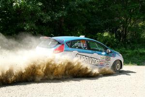 Roberto Yglesias / Sarah Freeze Ford Fiesta on SS2, Refuge I.