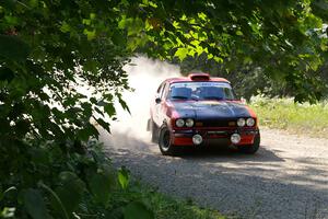 Mike Hurst / Michel Hoche-Mong Ford Capri on SS2, Refuge I.