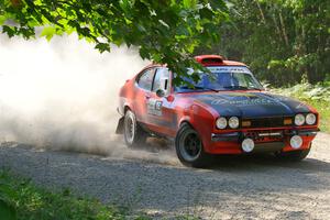 Mike Hurst / Michel Hoche-Mong Ford Capri on SS2, Refuge I.