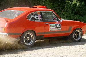 Mike Hurst / Michel Hoche-Mong Ford Capri on SS2, Refuge I.