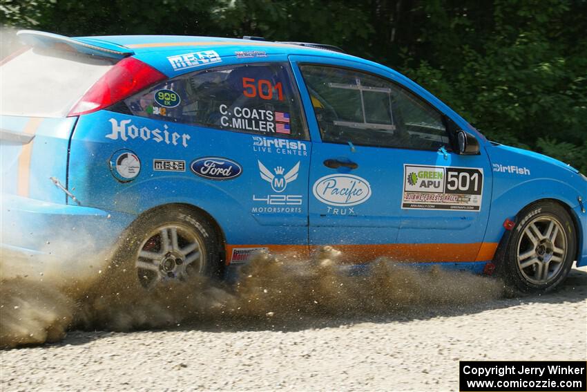 Chris Miller / Crystina Coats Ford Focus ZX3 on SS2, Refuge I.