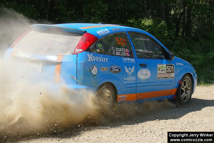 Chris Miller / Crystina Coats Ford Focus ZX3 on SS2, Refuge I.