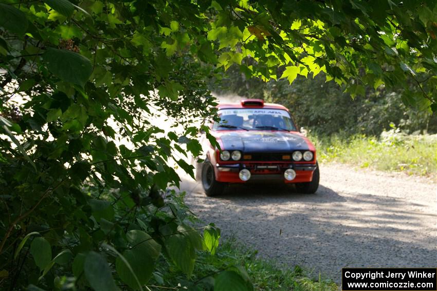 Mike Hurst / Michel Hoche-Mong Ford Capri on SS2, Refuge I.