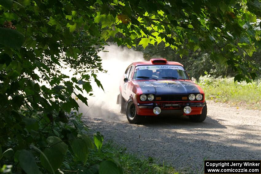 Mike Hurst / Michel Hoche-Mong Ford Capri on SS2, Refuge I.