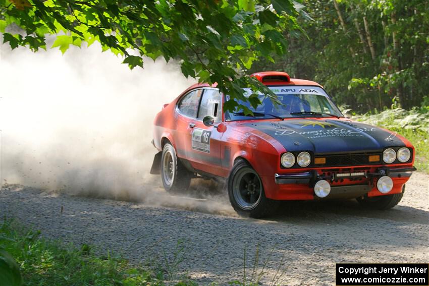 Mike Hurst / Michel Hoche-Mong Ford Capri on SS2, Refuge I.