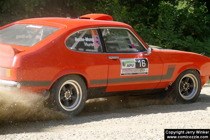 Mike Hurst / Michel Hoche-Mong Ford Capri on SS2, Refuge I.