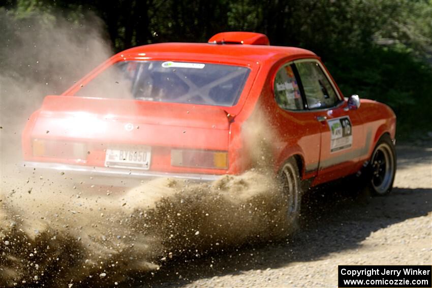 Mike Hurst / Michel Hoche-Mong Ford Capri on SS2, Refuge I.