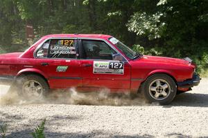 Levi Johnson / Griffin Johnson BMW 325e on SS2, Refuge I.