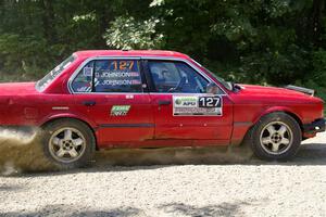 Levi Johnson / Griffin Johnson BMW 325e on SS2, Refuge I.