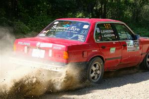 Levi Johnson / Griffin Johnson BMW 325e on SS2, Refuge I.