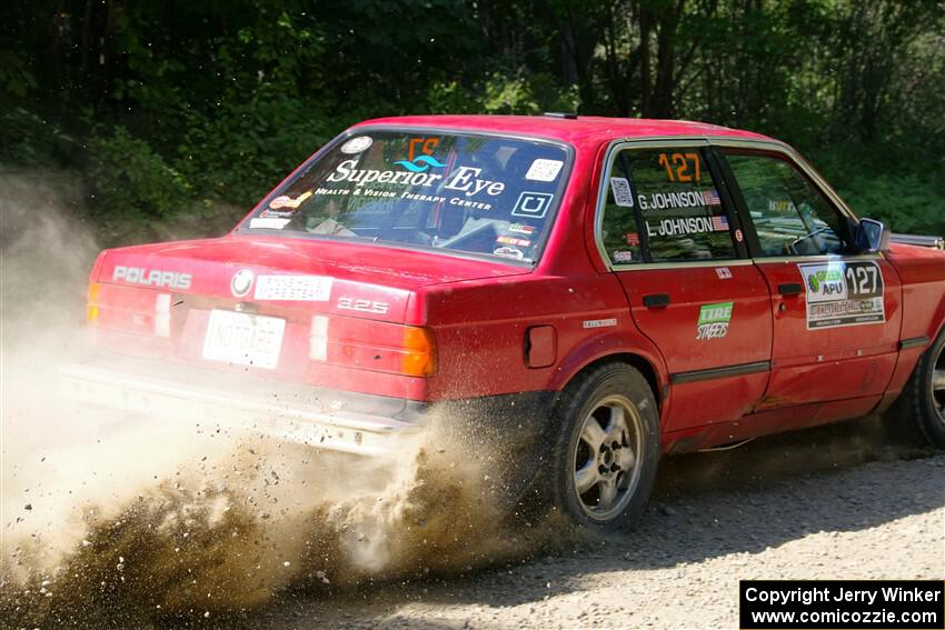 Levi Johnson / Griffin Johnson BMW 325e on SS2, Refuge I.