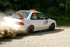 Richard Donovan / Greg Donovan Subaru Impreza on SS2, Refuge I.