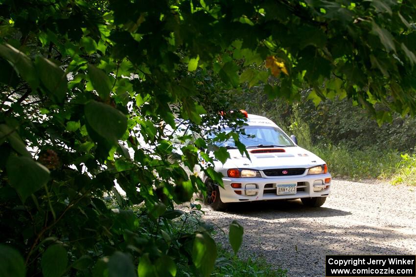 Richard Donovan / Greg Donovan Subaru Impreza on SS2, Refuge I.